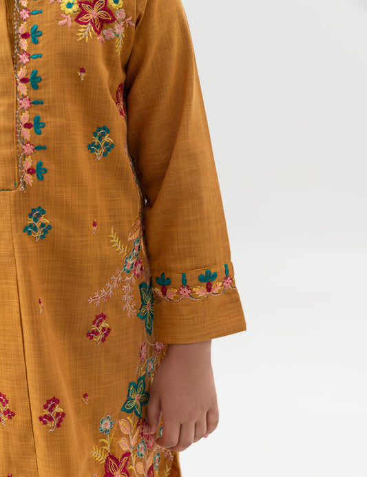 2 PIECE FLORAL EMBROIDERED SUIT