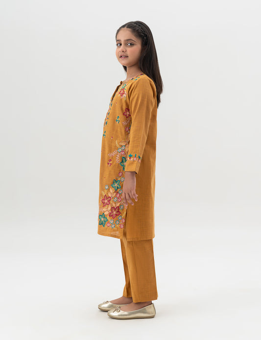 2 PIECE FLORAL EMBROIDERED SUIT
