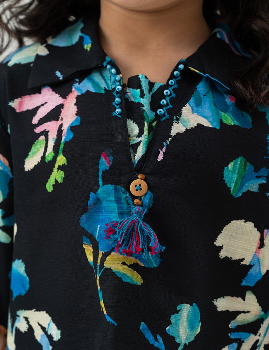 2 PIECE FLORAL PRINTED SUIT