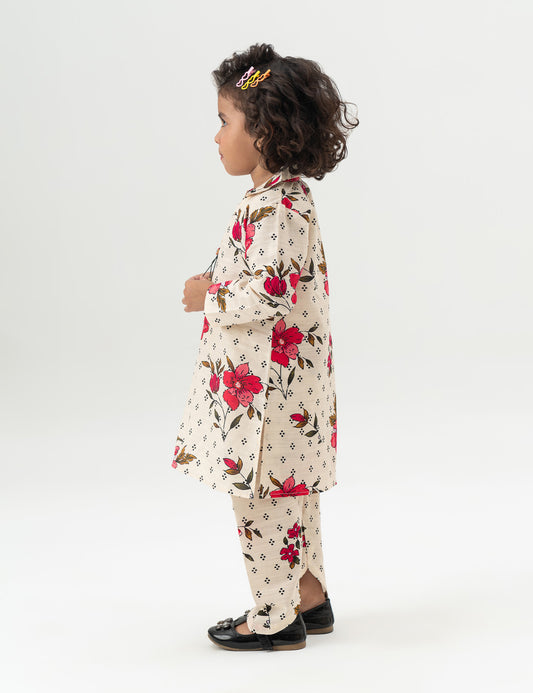 2 PIECE FLORAL PRINTED SUIT