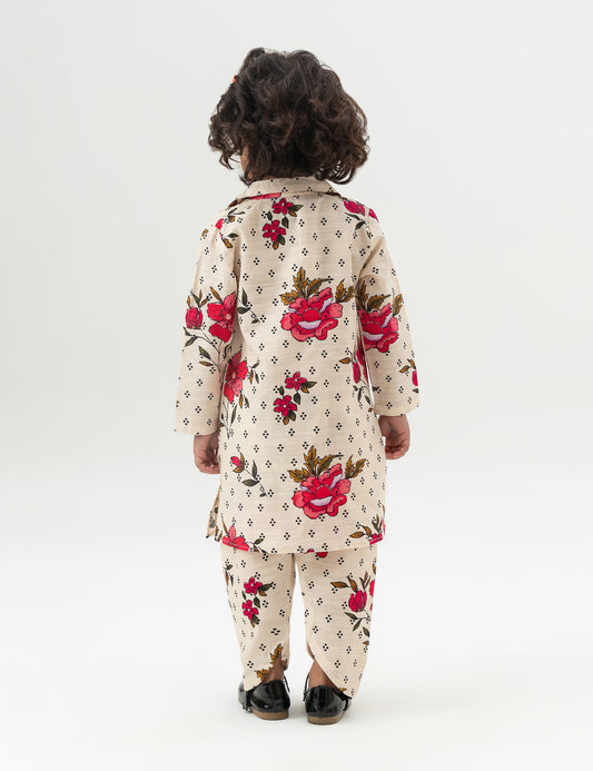 2 PIECE FLORAL PRINTED SUIT