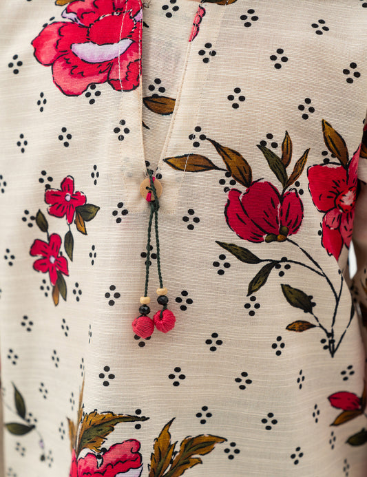 2 PIECE FLORAL PRINTED SUIT