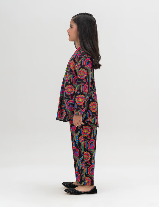 2 PIECE FLORAL PRINTED SUIT
