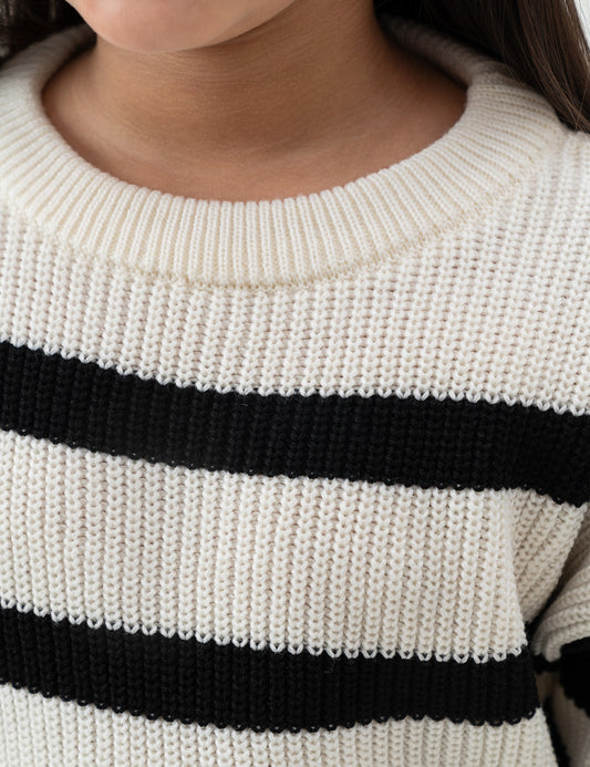 STRIPED KNIT SWEATER
