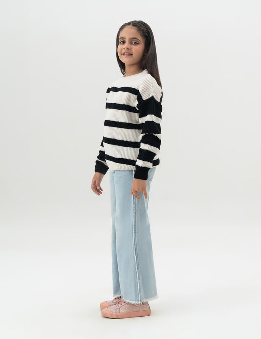 STRIPED KNIT SWEATER
