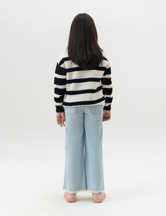 STRIPED KNIT SWEATER
