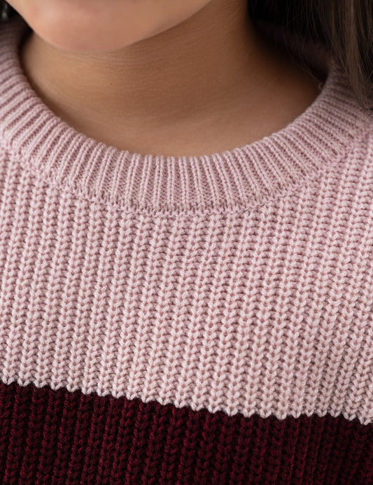 COLOR BLOCK SWEATER
