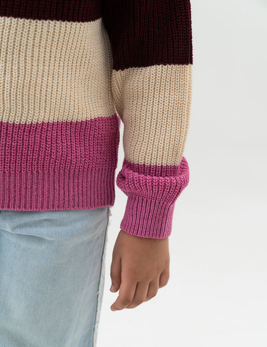 COLOR BLOCK SWEATER