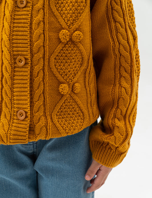 CABLE KNIT CARDIGAN