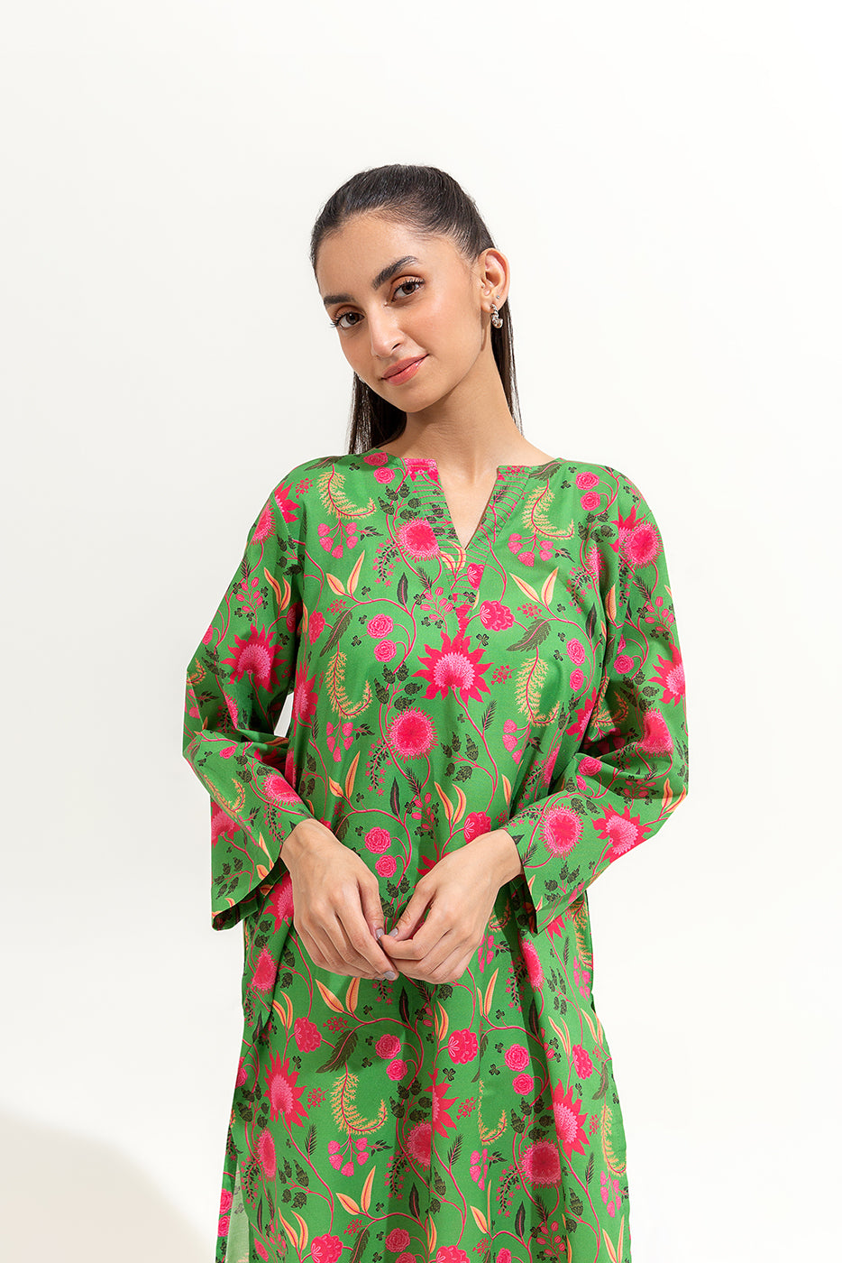 PRINTED LAWN SHIRT (PRET)