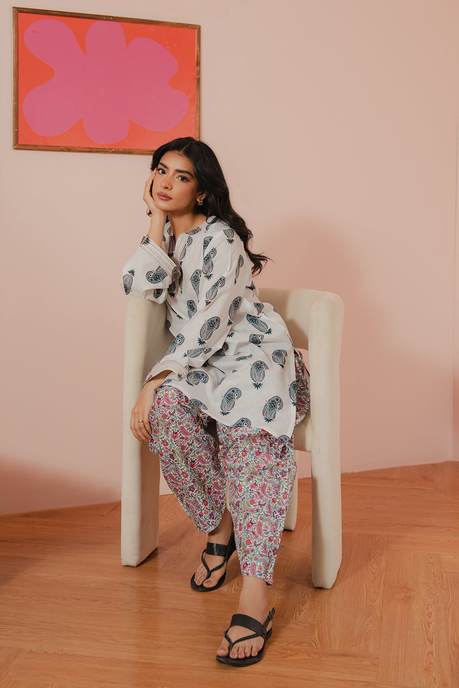 2 PIECE PRINTED LAWN SUIT (PRET)