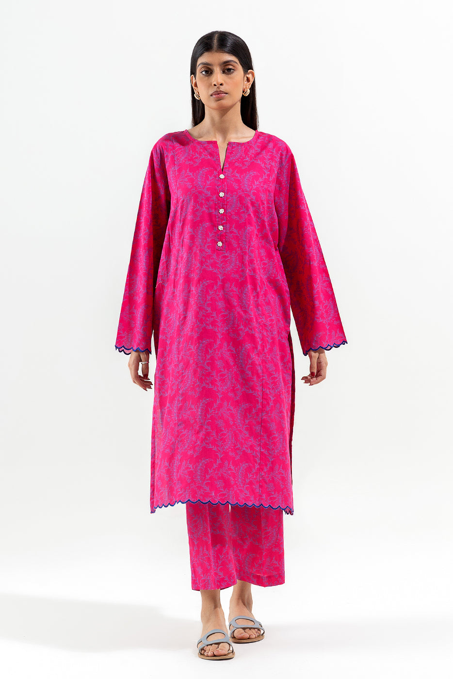 2 PIECE PRINTED LAWN SUIT (PRET)