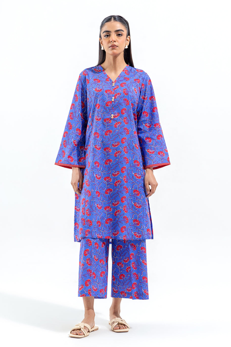 2 PIECE PRINTED LAWN SUIT (PRET)