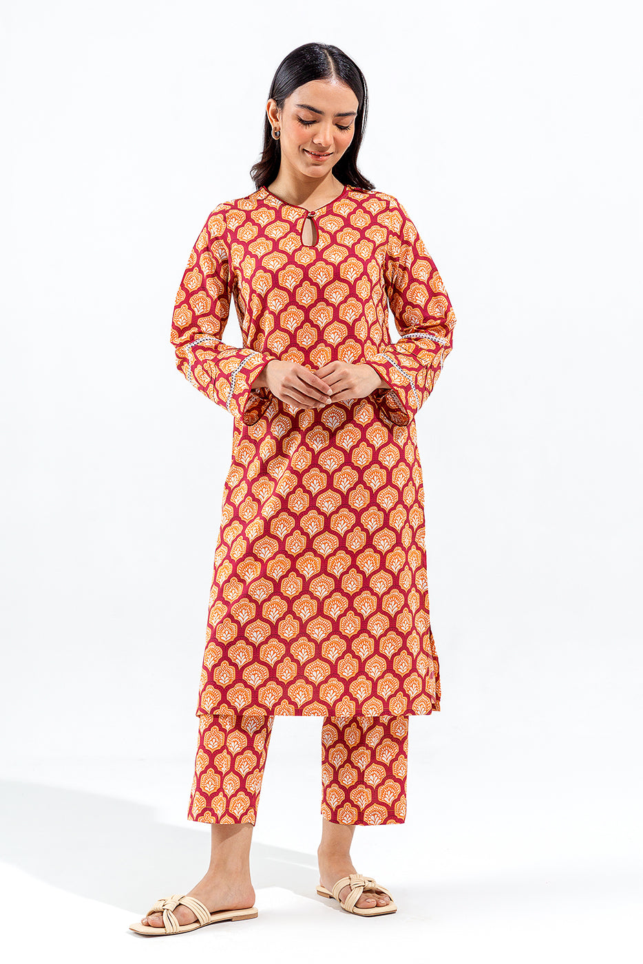 2 PIECE PRINTED LAWN SUIT (PRET)