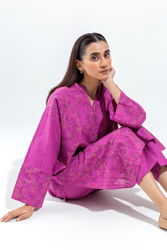 2 PIECE EMBROIDERED LAWN SUIT (PRET)
