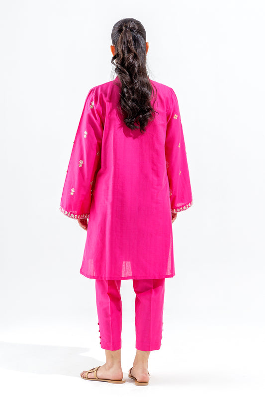 2 PIECE EMBROIDERED BROCIA JACQUARD SUIT (PRET)