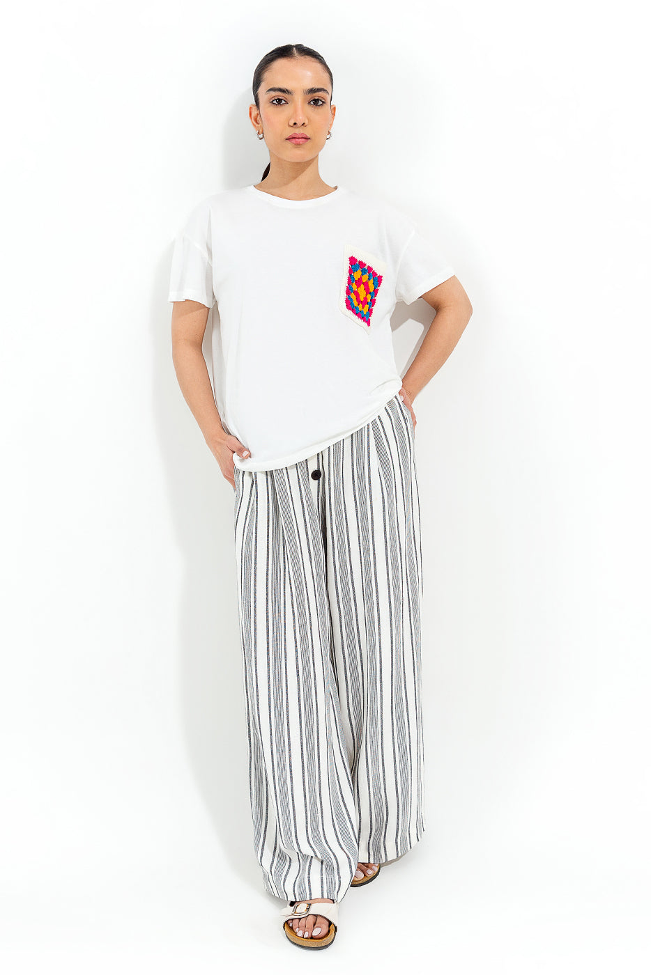 WHITE HANDCRAFTED TEE