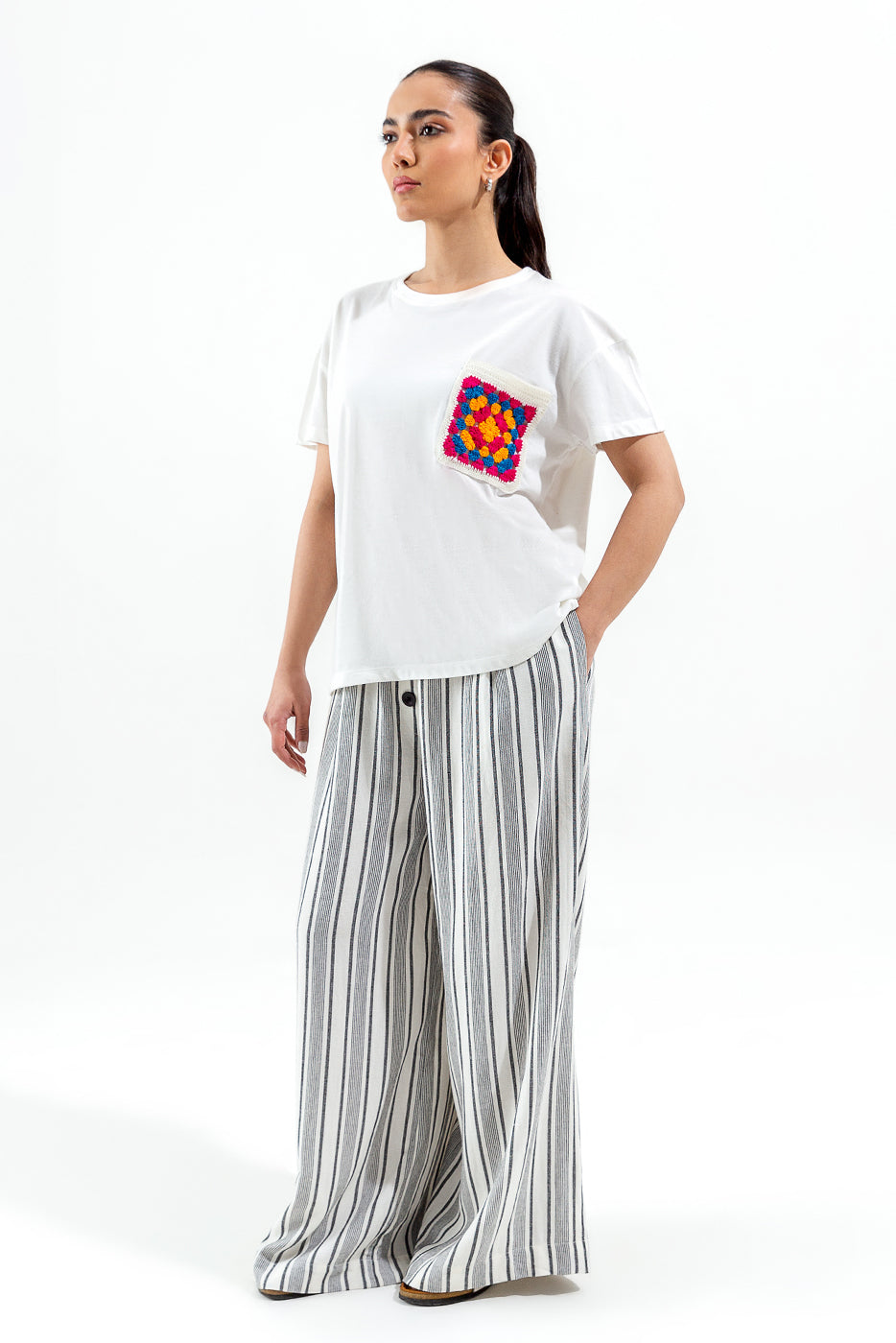 WHITE HANDCRAFTED TEE