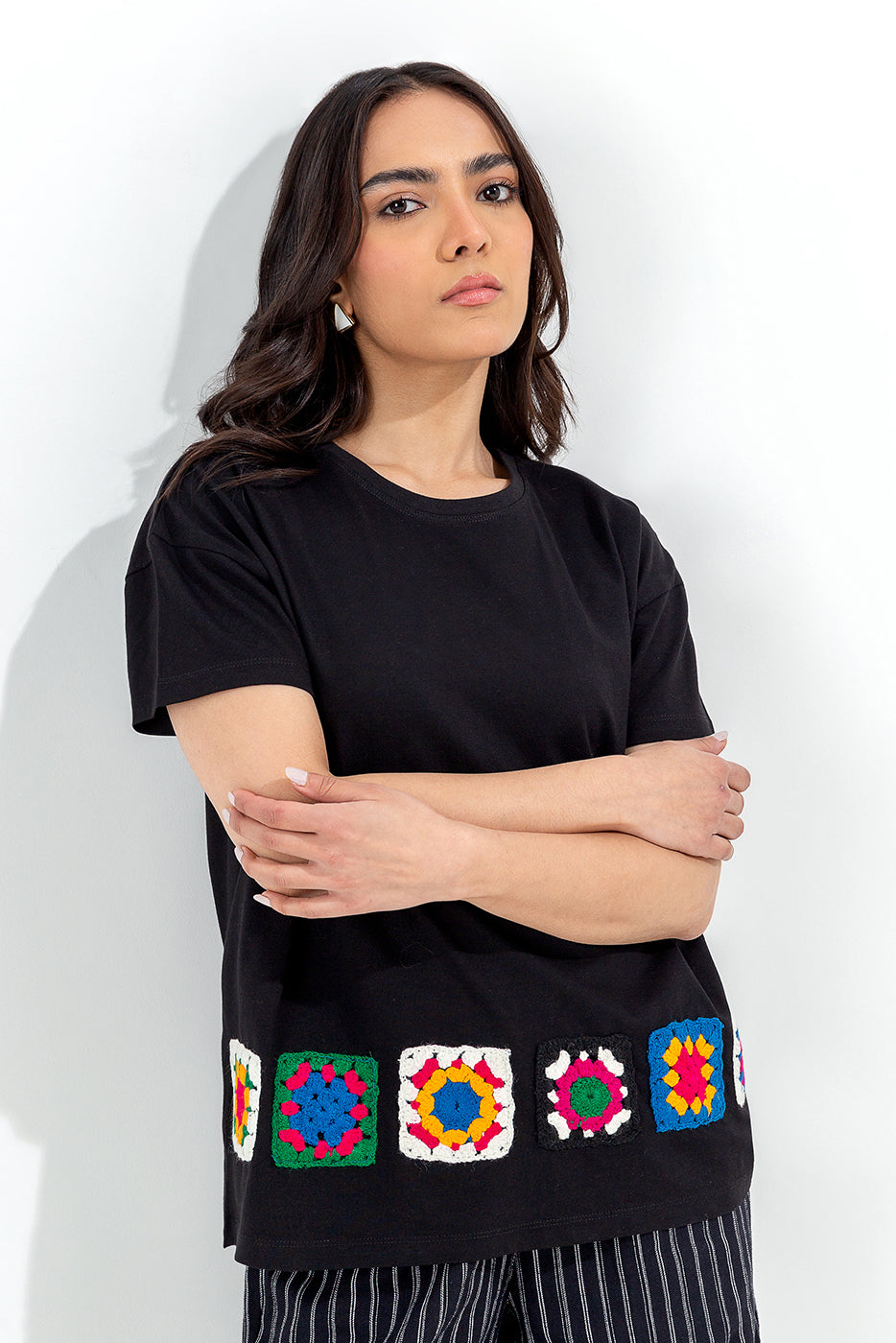 BLACK HANDCRAFTED TEE