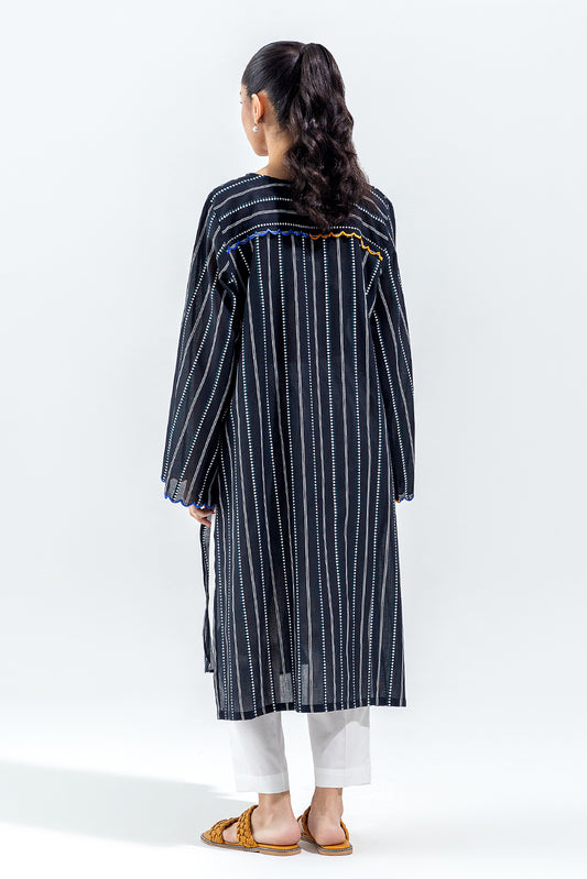 EMBROIDERED YARN DYED SHIRT (PRET)