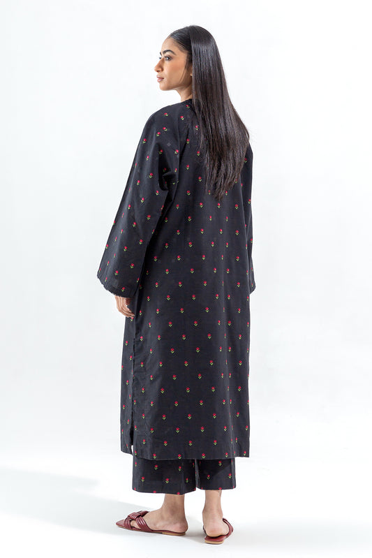 2 PIECE EMBROIDERED DOBBY SUIT (PRET)