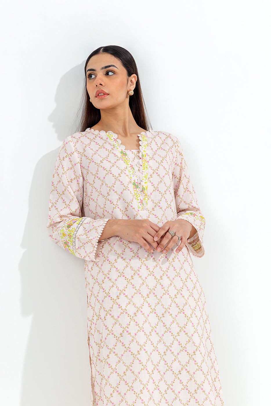 2 PIECE PRINTED VISCOSE SUIT (PRET)