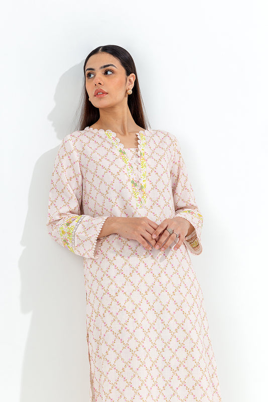 2 PIECE PRINTED VISCOSE SUIT (PRET)