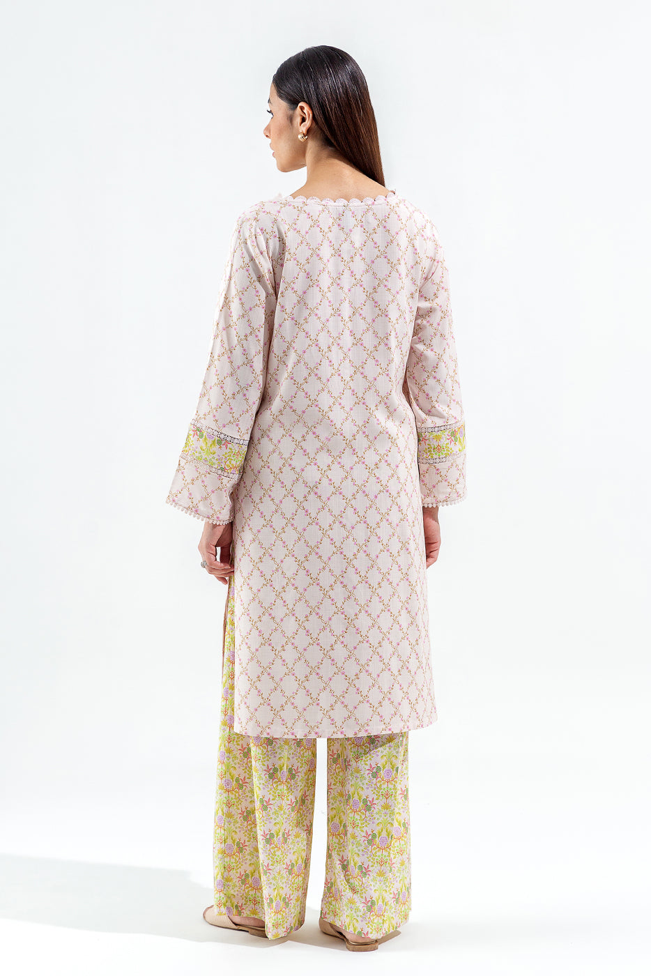 2 PIECE PRINTED VISCOSE SUIT (PRET)