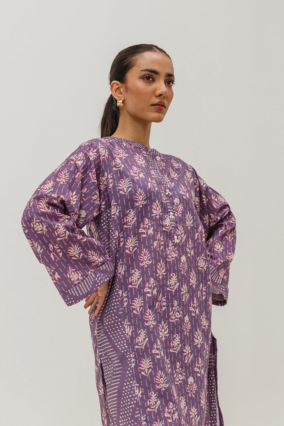 2 PIECE PRINTED LAWN SUIT (PRET)