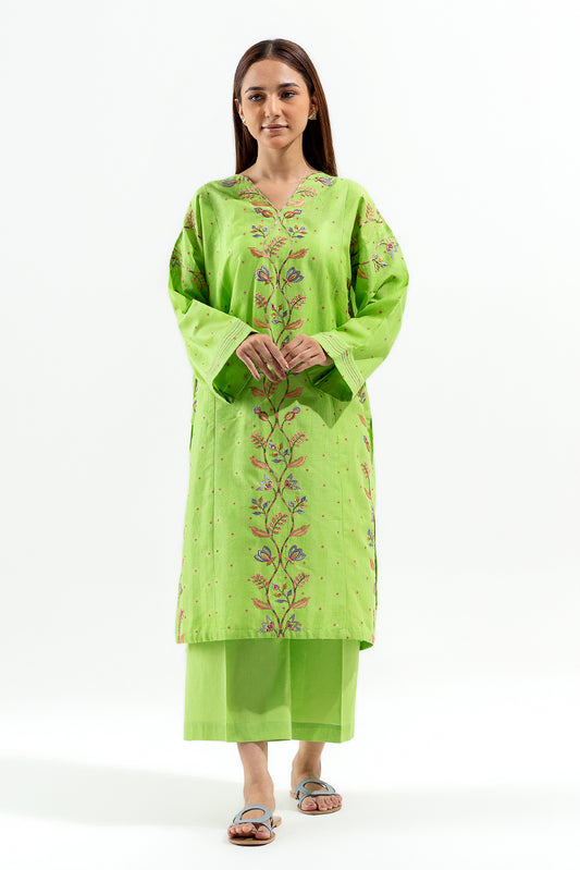 2 PIECE EMBROIDERED JACQUARD SUIT (PRET)