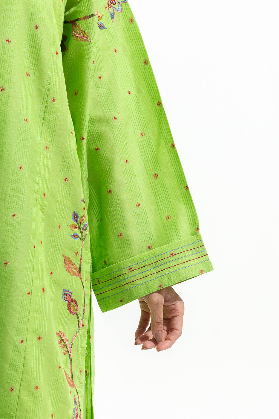 2 PIECE EMBROIDERED JACQUARD SUIT (PRET)