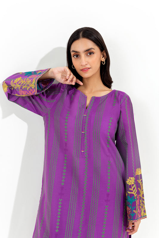 2 PIECE EMBROIDERED JACQUARD SUIT (PRET)