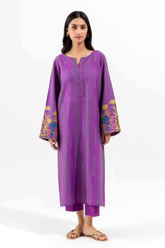 2 PIECE EMBROIDERED JACQUARD SUIT (PRET)