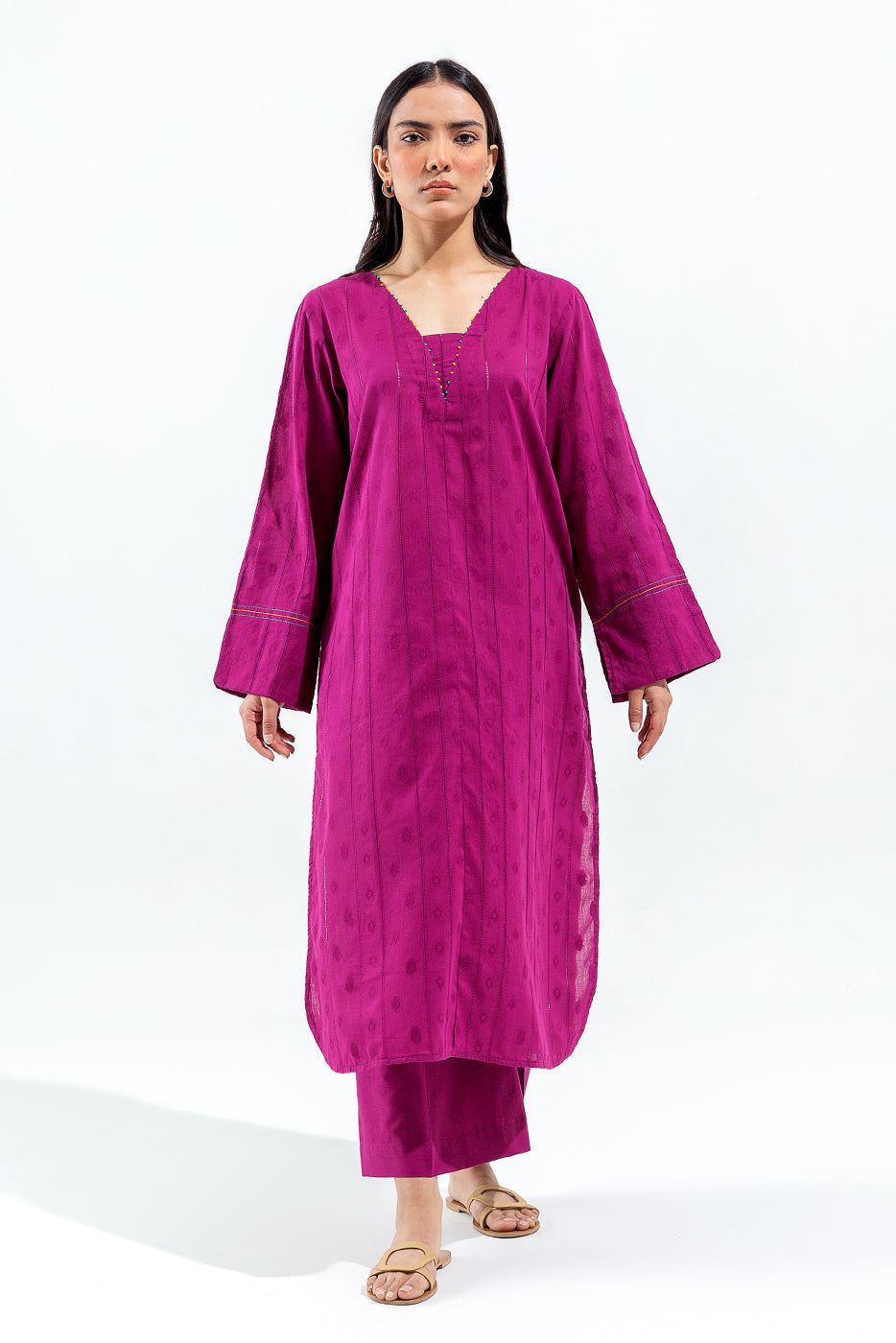 2 PIECE BASIC JACQUARD SUIT (PRET)