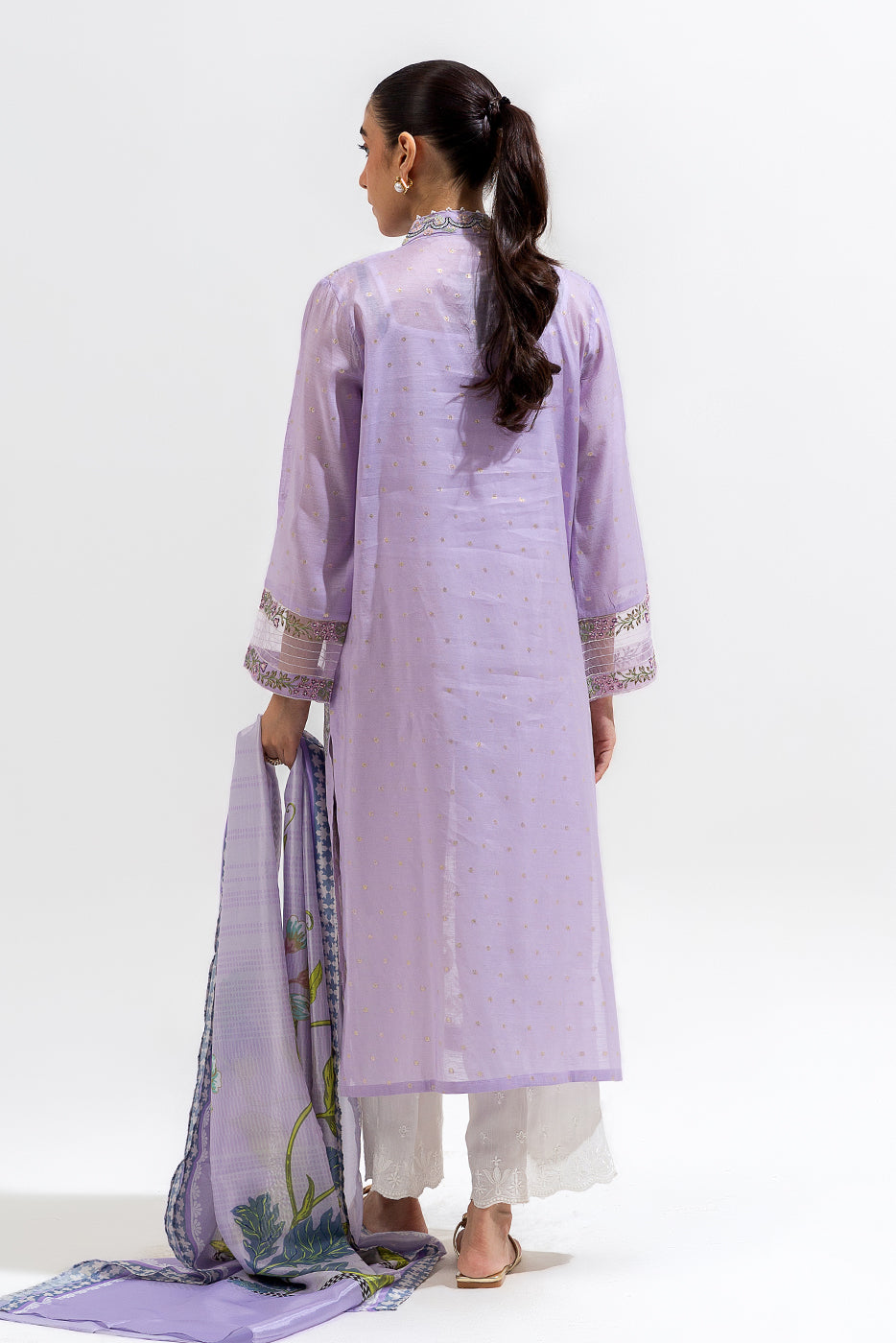 2 PIECE EMBROIDERED JACQUARD SUIT (LUXURY-PRET)