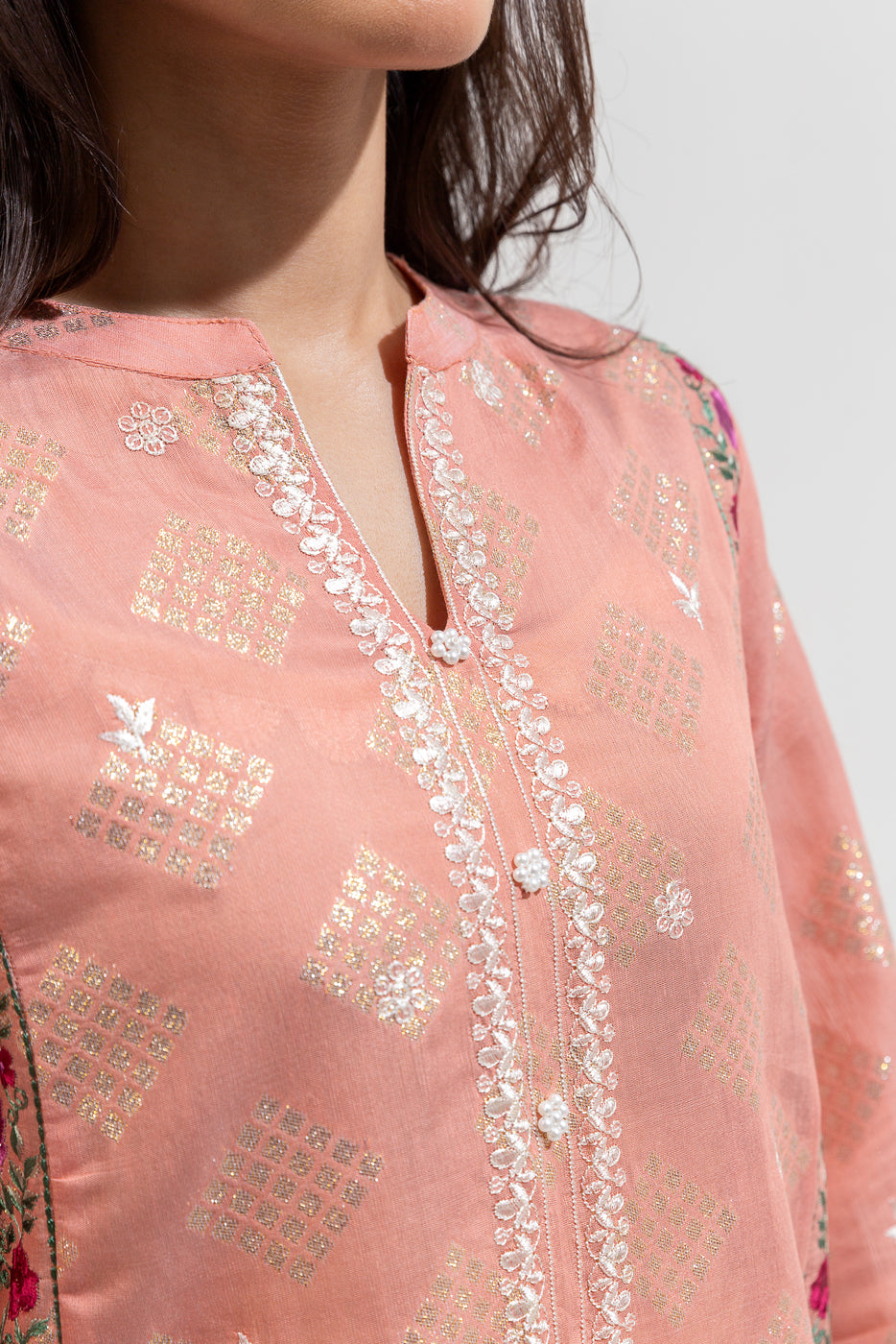 EMBROIDERED JACQUARD SHIRT (LUXURY-PRET)