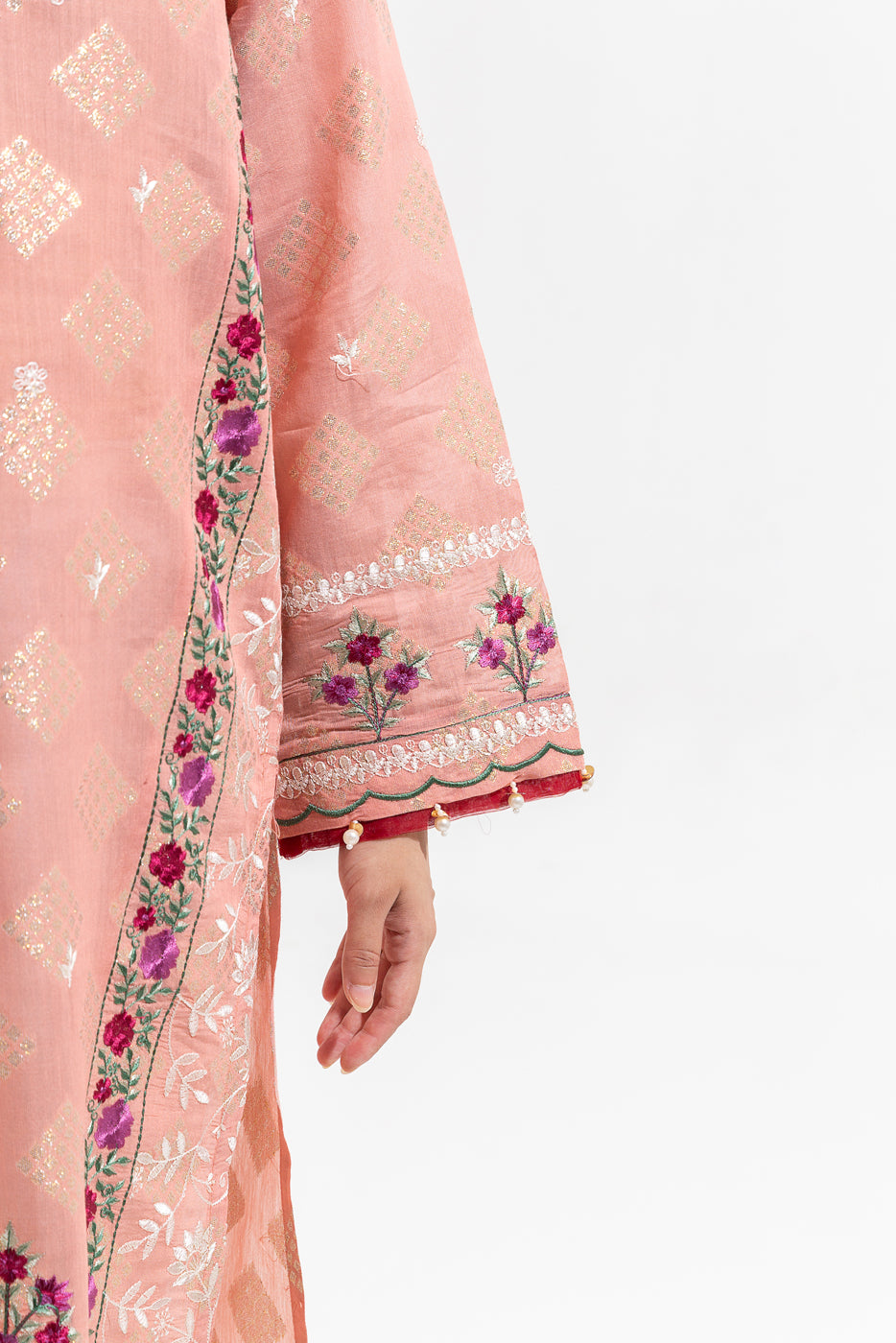 EMBROIDERED JACQUARD SHIRT (LUXURY-PRET)