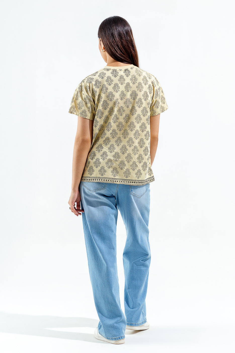 Boxy Blockprinted Tee