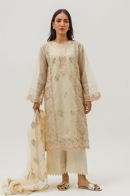 2 PIECE EMBROIDERED KARANDI SUIT (LUXURY-PRET)