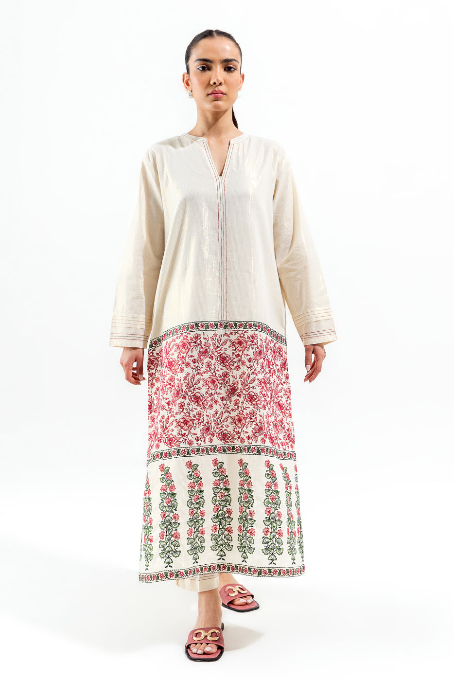 2 PIECE EMBROIDERED MISSOURI LAWN SUIT (LUXURY PRET)