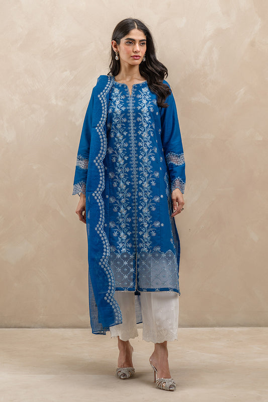 2 PIECE EMBROIDERED LAWN SUIT (LUXURY-PRET)