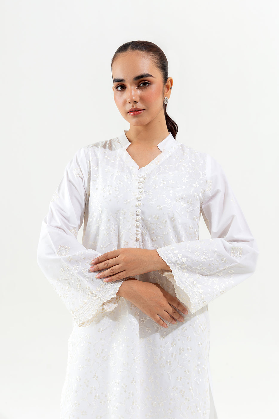 EMBROIDERED LAWN SHIRT (PRET)