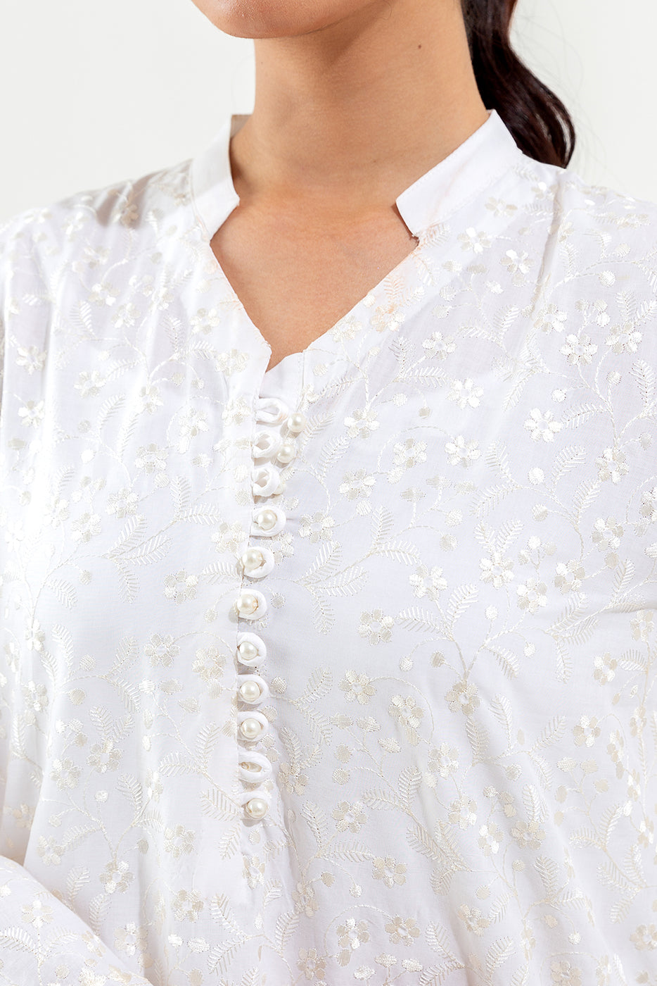 EMBROIDERED LAWN SHIRT (PRET)