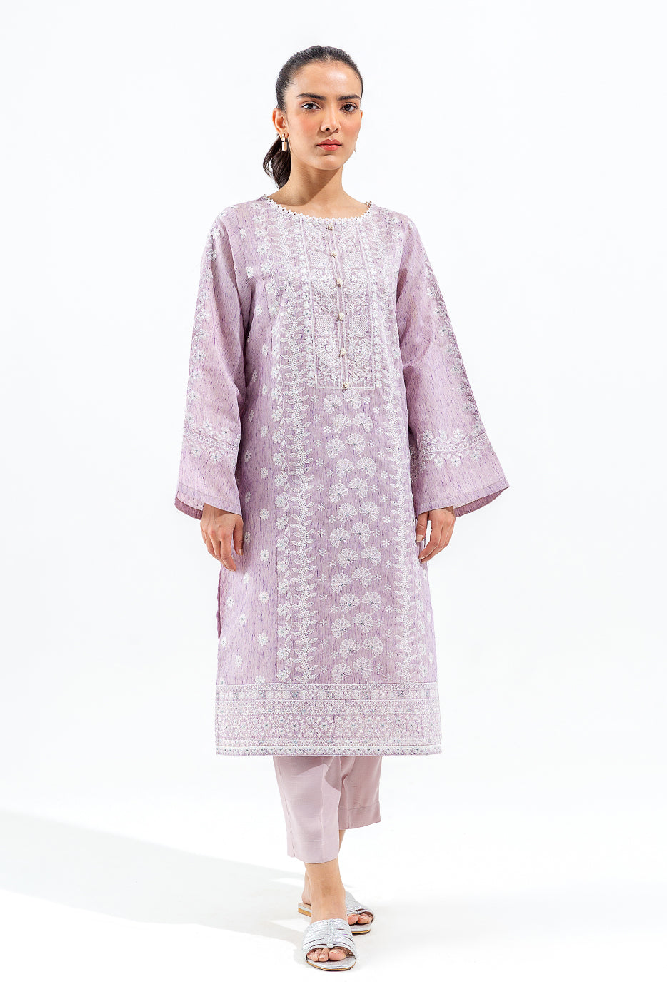 2 PIECE EMBROIDERED FANCY NEPS SUIT (LUXURY PRET)