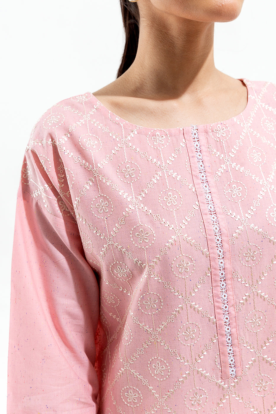 EMBROIDERED MULTI NEPS SHIRT (PRET)