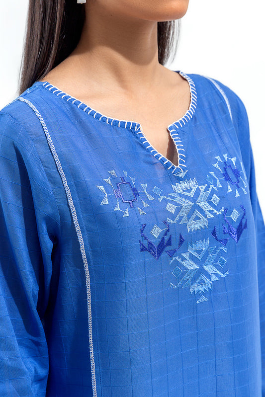 EMBROIDERED JACQUARD SHIRT (PRET)
