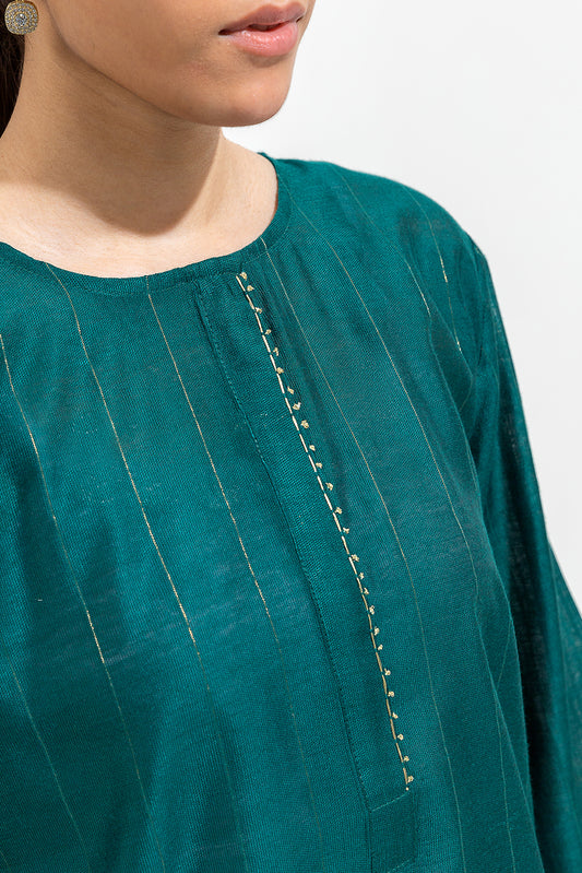 2 PIECE EMBROIDERED TWO TONE SUIT (LUXURY-PRET)