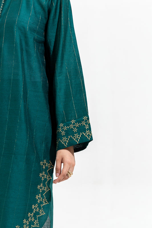 2 PIECE EMBROIDERED TWO TONE SUIT (LUXURY-PRET)