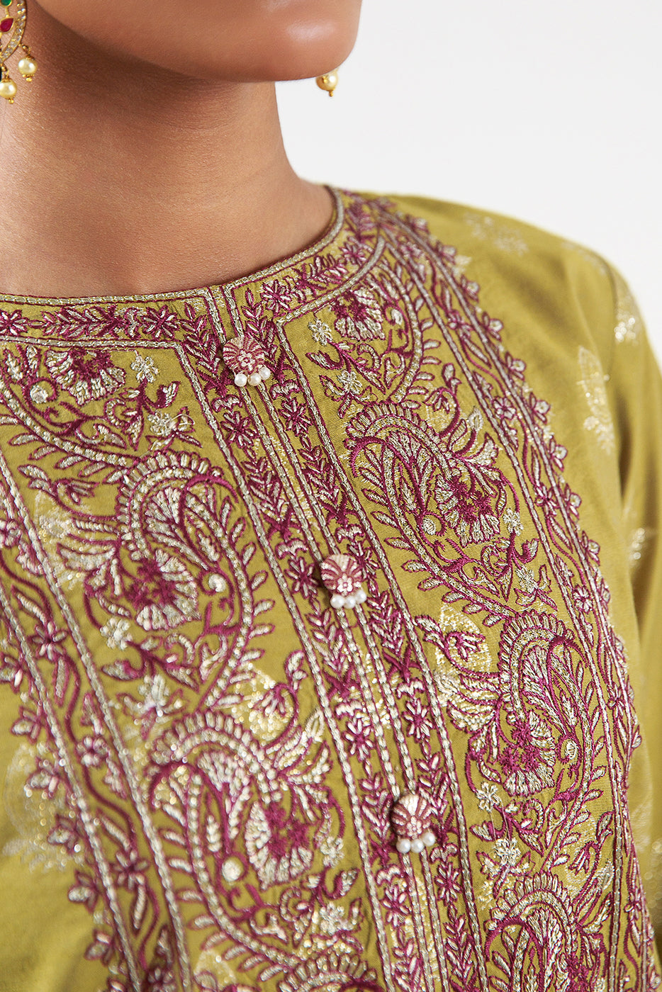 3 PIECE EMBROIDERED JACQUARD SUIT-ETHEREAL BEAUTY (UNSTITCHED)