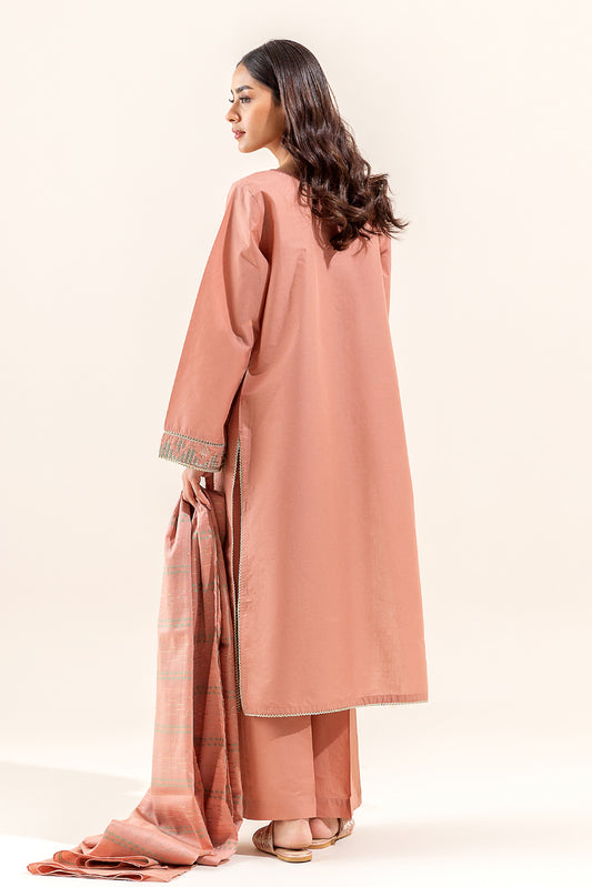 3 PIECE EMBROIDERED LAWN SUIT (UNSTITCHED)